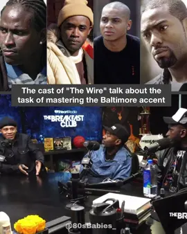 The cast from “The Wire” talk about the challenge of mastering the Baltimore accent. Source: @The Breakfast Club  LIKE, SHARE, and SAVE this memorable post: . . . . . . . . Tags: #80sbabies #90smusic #breakfastclub #thewire #marlo #avonbarksdale #90sNostalgia #rnbmusic #BET #90slowjams #90sForever #90sRnB #music #2000smusic #90sFlashback #Comedy #90sFashion #90sVibes #90sForever #90sEra #tbt #Trending #Throwback #rnb #90sThrowback #oldschooljams #explorepage
