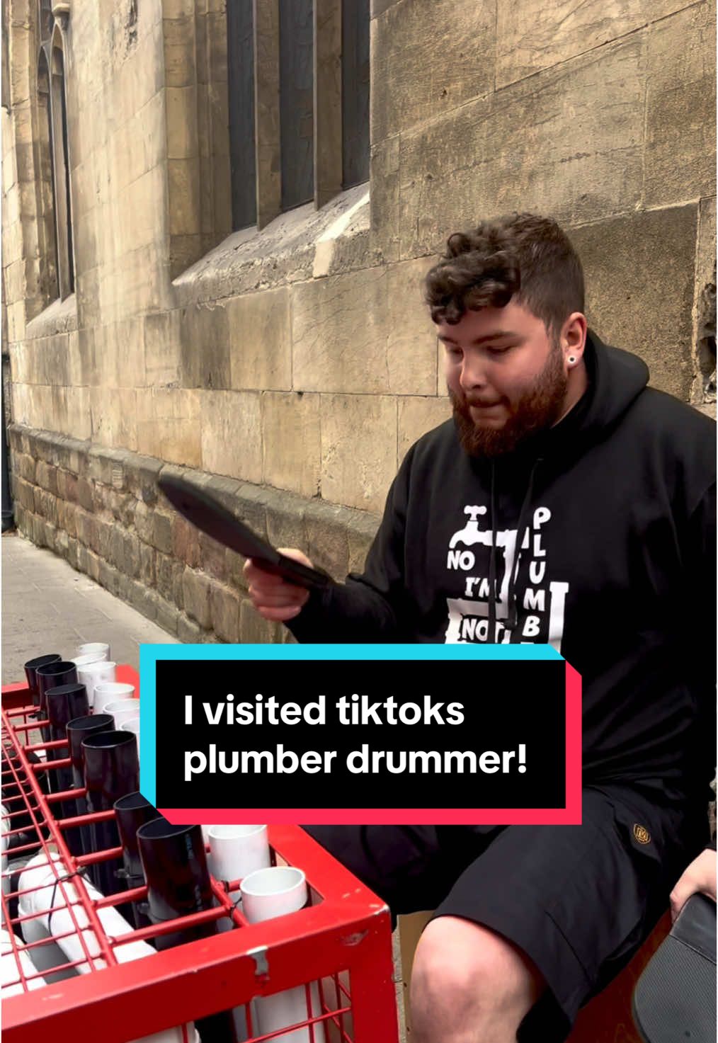 @ThePlumberDrummerUK creating insane music on the streets of York with his flip flops and some pipes!  YES! You read that right! Check out his page for more.  #busker #busking #theplumberdrummeruk #drummer #drummersoftiktok #musictok #musictiktok #york #yorkshire #collaboration #tiktoker #fyp #foryoupagе 