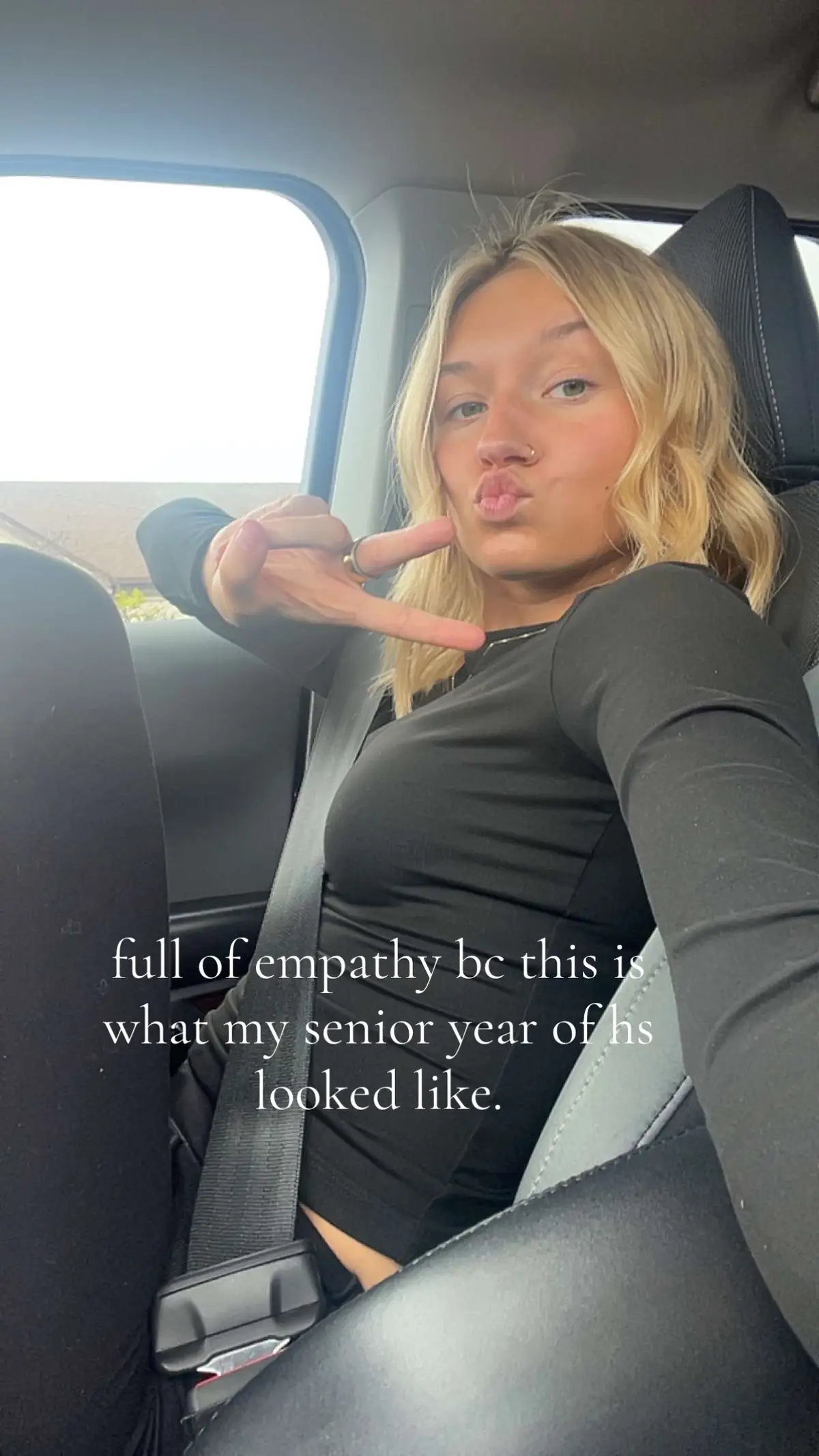 a year ago- my senior year wasn’t just about tests or prom or college apps. for me, it was about survival, about strength in silence, about finding ways to keep going when nothing made sense. i refused to give up, even when no one else could see the weight i was carrying #empathy #fypシ #18 #draft 
