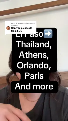 Replying to @HomeWith_William18 El Paso➡️Spain, Chicago, Vienna and more #flightdeals #elpaso #elpasotx #elp 