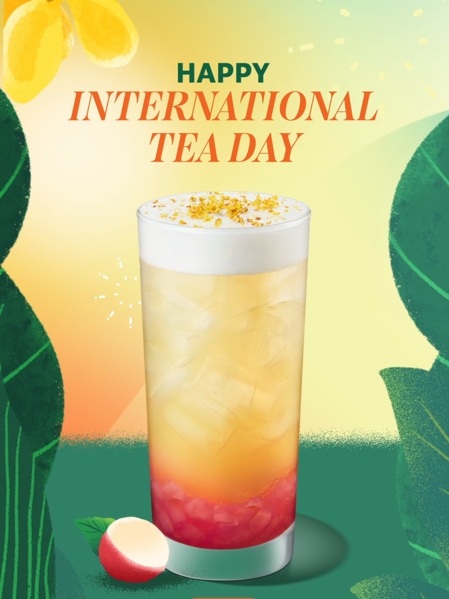 Happy International Tea Day! 🌿🫖 ต้อนรับวันชาสากล มาลองเครื่องดื่มใหม่ Lychee Osmanthus Garden Tea กัน! ชาอู่หลงคุณภาพเยี่ยม ผสานซอสลิ้นจี่และดอกหอมหมื่นลี้ เพิ่มความหอมในทุกครั้งที่ดื่ม มาฉลองกันได้ทั้งที่ร้านสตาร์บัคส์, บริการ Drive Thru, บริการ Mobile Order-ahead & Pick Up at Store และ Mobile Order to Table นะคะ #StarbucksTH #DiveIntoSummer
