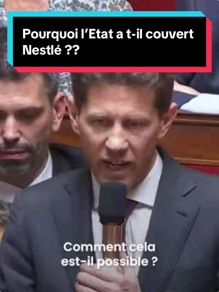 « Comment est-il possible qu’un industriel demande à réécrire un rapport de l’ARS ? Pourquoi Nestlé Waters est allé rencontrer de multiple fois le secrétaire général de l’Élysée ? » J'appelle à faire toute la lumière sur le scandale des eaux minérales #Nestlé.  @nestle #DirectAn #débatpublic #pourtoi #Politique #Nestlé #QAG #scandale 