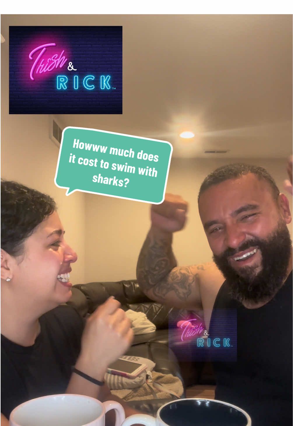 He was so excited🤣 #trishandrick #jokeswithtrishandrick #ihaveajoke #funny #laugh #keepsmiling #marriedlife #husbandwife #couplegoals 