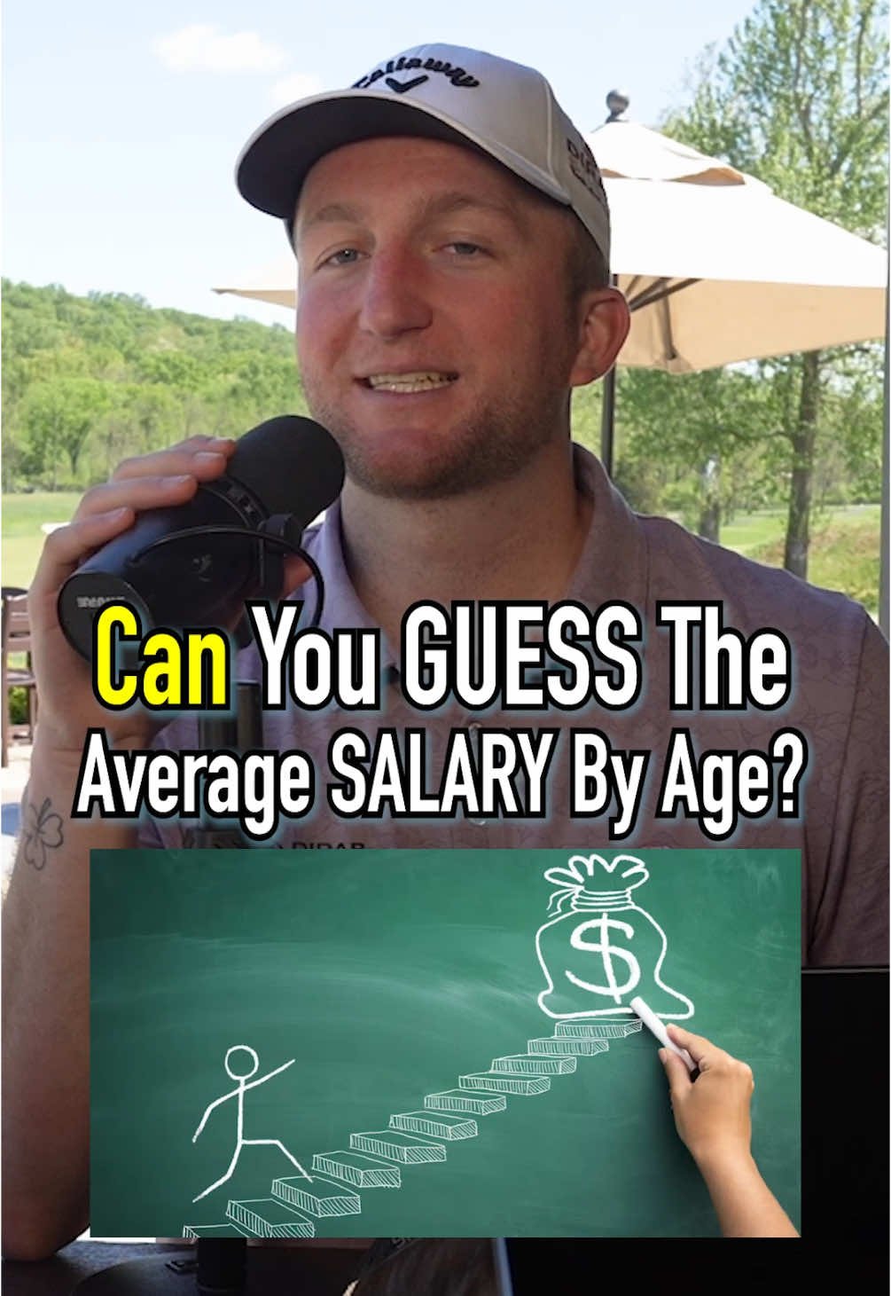 Guess The Average US Salary By Age! #fyp #salary #money #job #pay #age #working 
