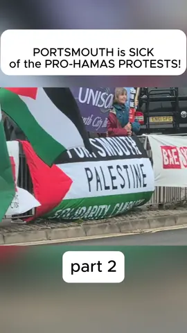 PORTSMOUTH is SICK of the PRO HAMAS PROTESTS! #ukaudit #audit #auditor #southampton #pinac #notallowed #security #portsmouth #hampshire #palestine #israel #idf 