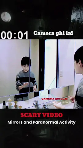 paranormal activity in the mirror #horror #scary #pov #animal #cctv #ghost 