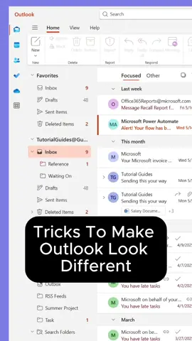 Another way of displaying your Outlook inbox - in style #outlook #outlooktips #microsoft #viral #fyp #tutorial 