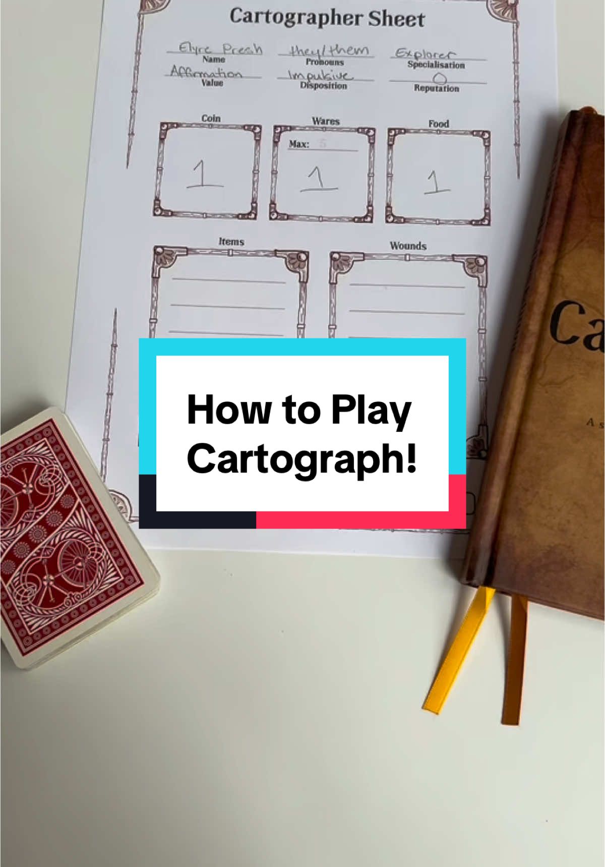 Lemme show you how to play Cartograph! Grab your copy on our website #ttrpgs #ttrpg #beggartok 