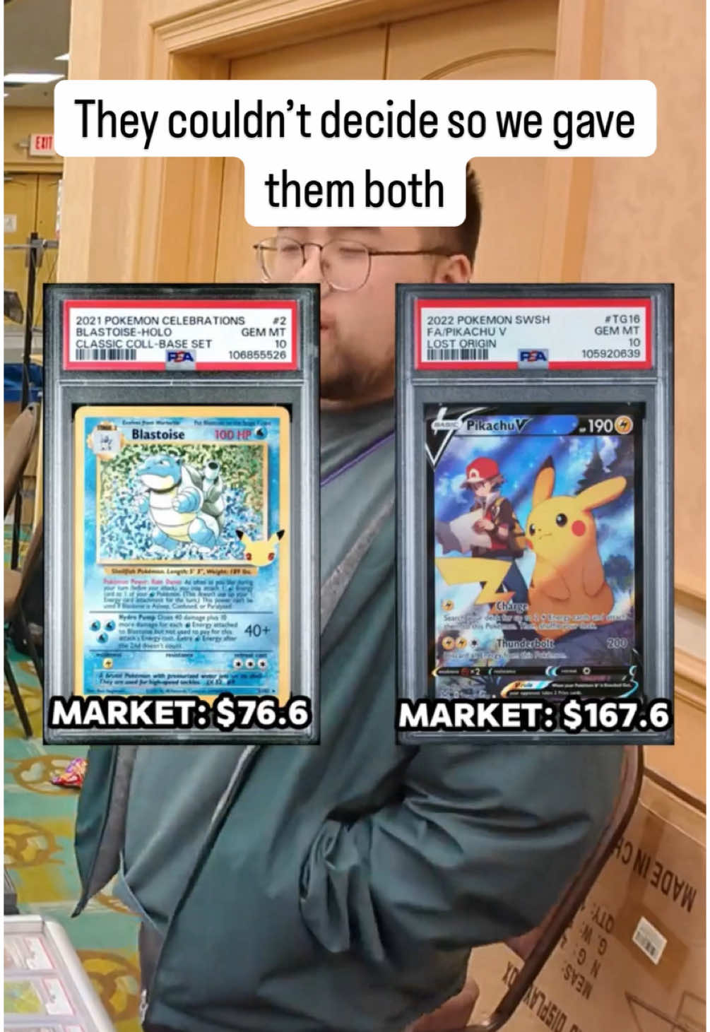 I usually give out one free card to young collectors… but this time they couldn’t decide 🥹 So I let them take both 🙌💛 #FreeCardsForKids #PokemonTCG #YoungCollectors #TCGCommunity #HobbyKindness #CollectorsHeart #TCGGiveaway #CardShowMoments #CollectorsChoice #TradingCards