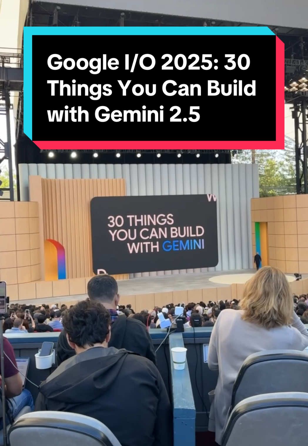 Much of today's keynote so far has been noting how much progress the #Google Gemini large language model has made over the past 18 months. Google showed off 30 different things you can create with #Gemini right now. #googleio #googleio2025 #tech #techtok #ai #artificialintelligence #googlegemini #coding 