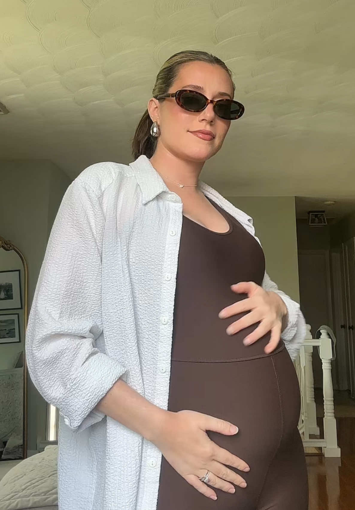 Pool 🤝 Me In the 3rd Tri #30thbirthday #turning30 #pregnant #pregnancytiktok #30 