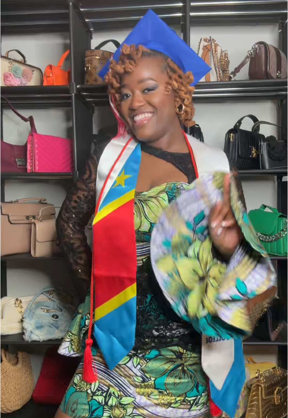 ❤️💙💚#keturakabeya15  Dress inspo: @krawncouture #classof2025 #graduate #associatesdegree #healthscience #dallascollegegrad #dallascollege #congolesetiktok #congolese🇨🇩 
