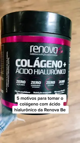 Benefícios e diferenciais do colágeno + ácido hialurônico renova be Colágeno Verisol®. Ácido hialurônico Haplex® Plus. Fonte de fibras e proteínas. Rico em biotina, vitaminas e minerais. Fonte de zinco e fibras. Sem açúcares, gordura, glúten ou lactose. Produto de baixa caloria. #tiktokshopchegou #colageno  #mulheres #menopausa 