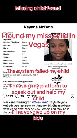 Missing child found! 