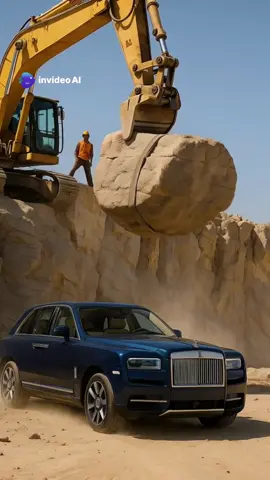 Rock falling into Rolls Royce 