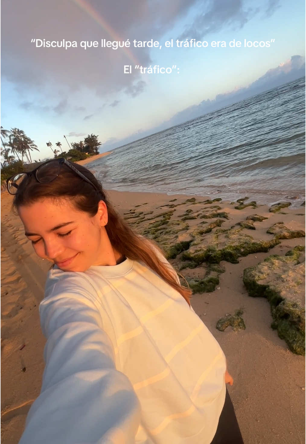 Mi excusa para todo mientras estoy en este paraíso 👀🌺🏝️