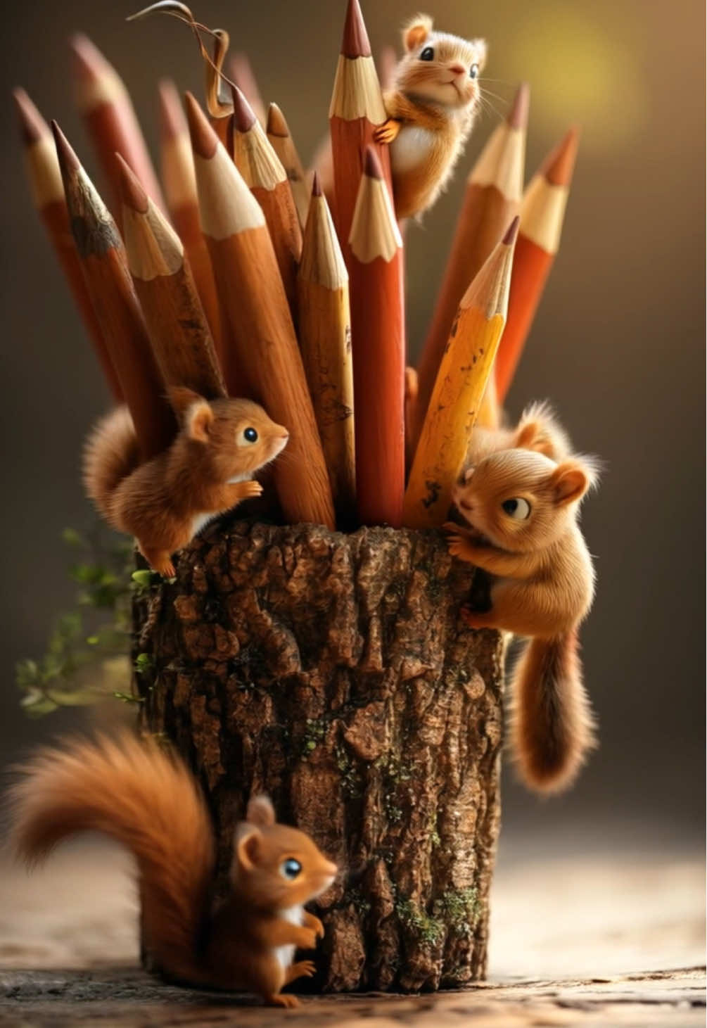 A collection of special colored pencils 🐿️🐨🐼🐵✨ #pencil #art #cute #fupgシ #ai #aiart #aesthetic #pencilcase #animal #animalsoftiktok #cuteanimals #viralvideos #andiamoneiperteee 