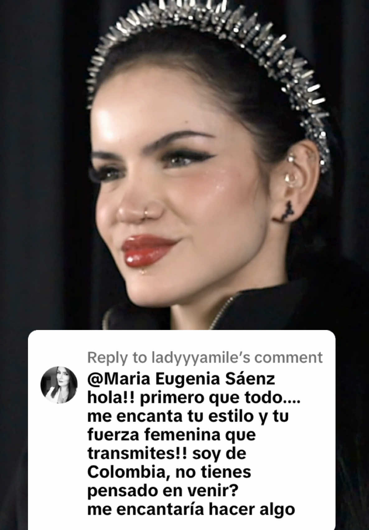 Replying to @ladyyyamile amo Colombia 🖤 a finales estaré por tu país , video completo en el canal de YT de @Cada Quien Live 