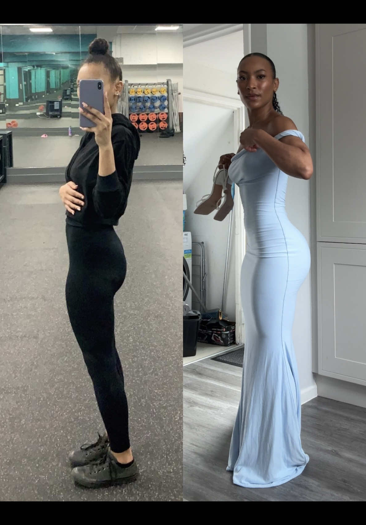 she never thoughts we’d get here 🥹  #gymtransformations #weightgainjourney #gymgirl #glowupseason 