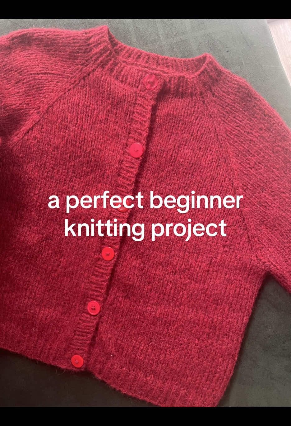 the making of my cardigan no. 7, a perfect beginner knitting project #slowmade #handmade #knittok #cardiganno7 