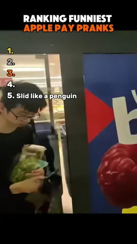 Why did bro slide like a penguin😭 #applepay #prank #fakesound #usa #usa🇺🇸 #meme 