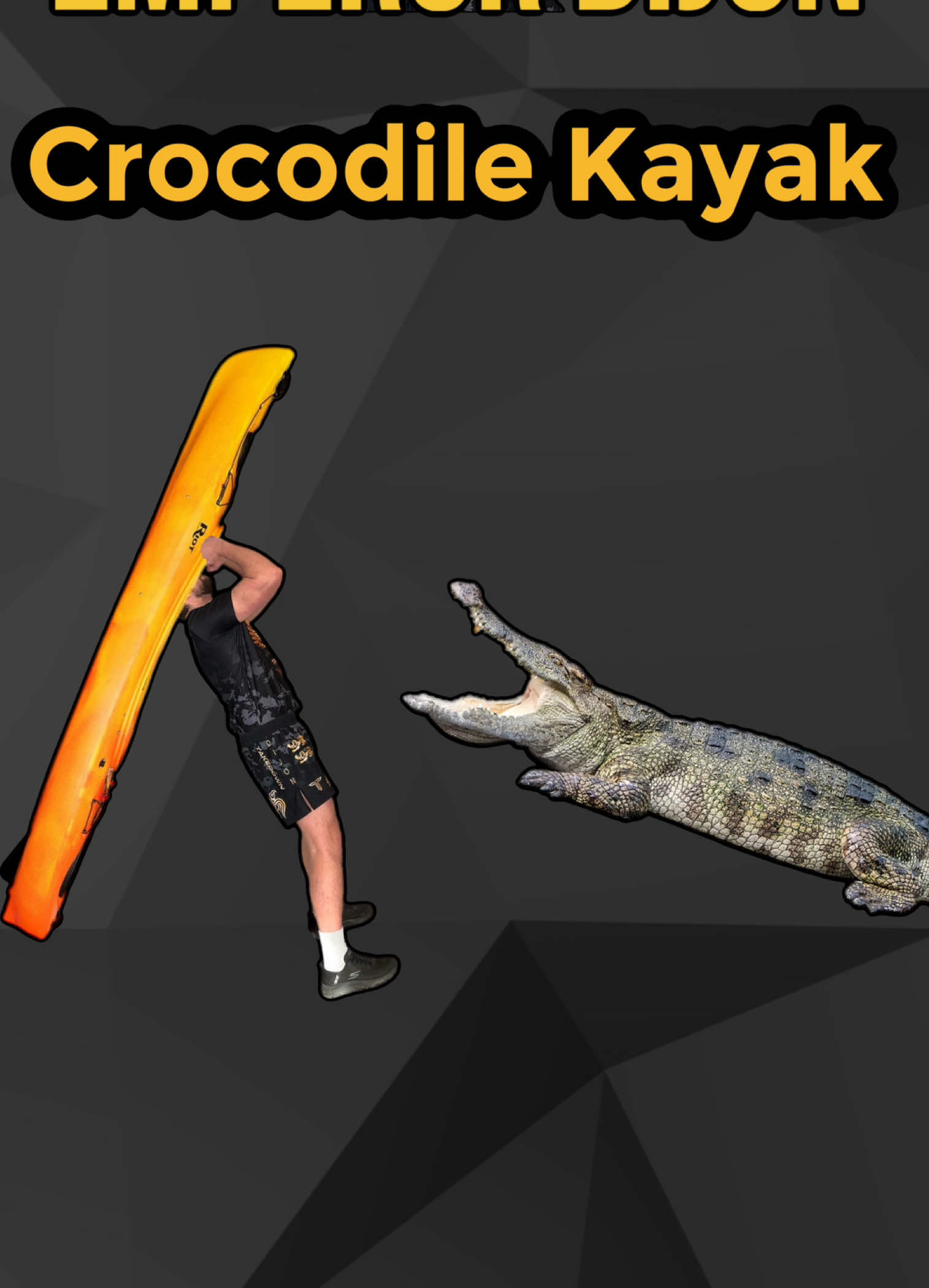 Kayak vs crocodile #haha #laugh #comedу #jokes #viral 
