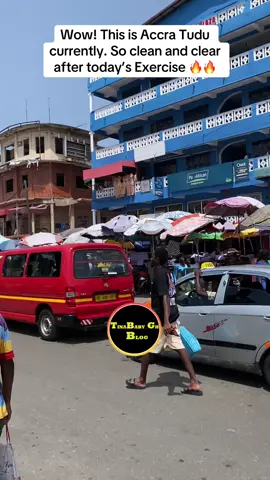 Wow! This is Accra Tudu currently. So clean and clear after today’s Exercise 🔥🔥 #trendingvideo #fypviralシ #viralvideos #taxforce #accramayor 