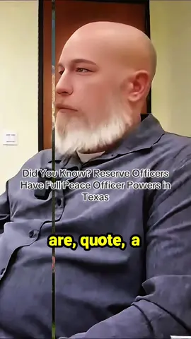 Did You Know? Reserve Officers Have Full Peace Officer Powers in Texas #cops #policeoftiktok #copsoftiktok #copsontiktok #fyp #fy #audition #crimal #prisoner #copsusa #police #policeuk #foryou #foryoupage #fypシ 