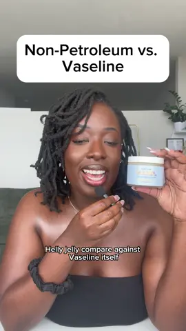 I’m the first Black woman to create non-petroleum but how does it compare to Vaseline? Vaseline is the brand name for petroleum jelly. Petroleum jelly has been used for years by generations.  Helly Jelly is something new, clean and 100% natural. It’s vegan, natural, paraben and mineral oil free and can be used JUST like Vaseline. Check it out in our bio or on TikTok Shop. Thanks for shopping Black owned.  Disclaimer: Vaseline is a registered trademark of Unilever. Claims made here are for comparison purposes and are based on the ingredients in our product. Individual results may vary. #vaseline #petroleum #skintok #fyp 