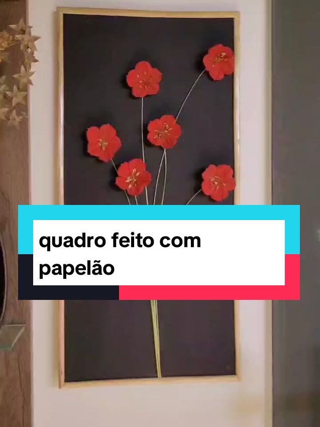 #art, lindo quadro feito com  papelão. artesanato 