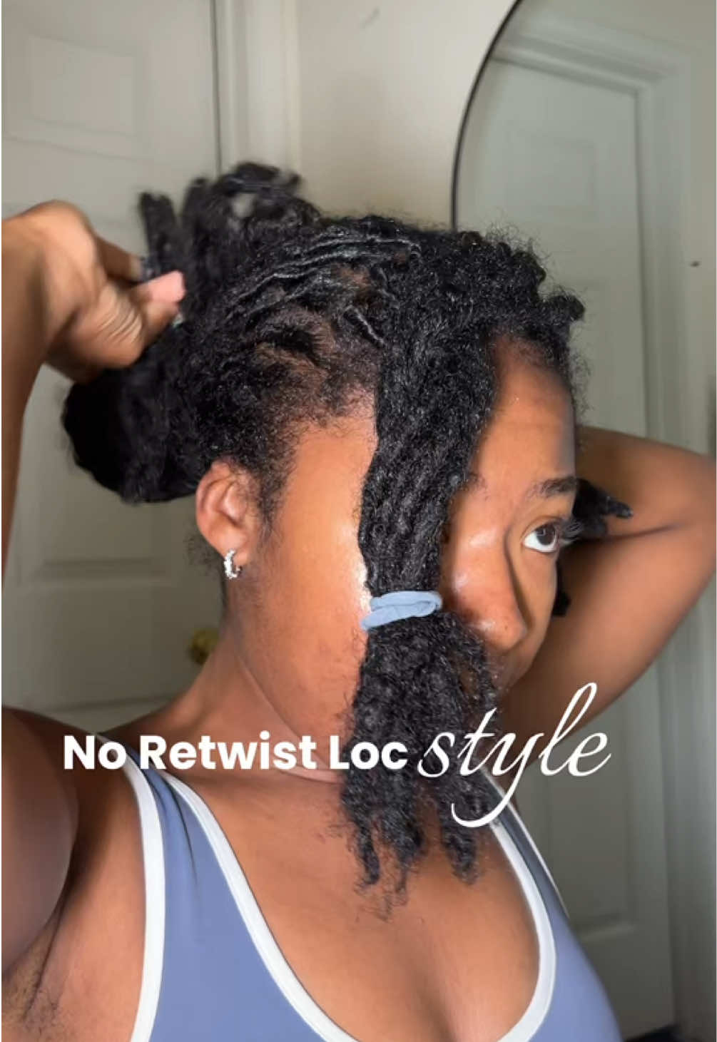 (PLEASE REPOST) No retwist loc style while I yap about how unfair yall are on social media #marleamarshey #locinfluencer #blackwomenwithlocs #noretwiststyle #locbuns #locstylesforwomen #locstyles #womenwithlocs #watchmedonothing #TikTokTrends 