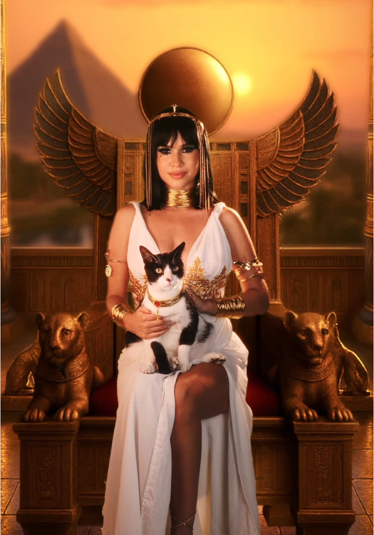Trend Cleópatra ✨ Estavam com saudade de uma grande produção? Eu amei demaissss! Zazuíno sendo a melhor parte do vídeo, quem concorda? 😍❤️ #trend #cleopatra #maquiagem #maquiagembrasil #trendcleopatra ib: @Mariana Zambrano queen ✨