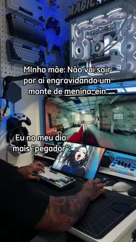Não sei de onde ela tirou que eu teria essa capacidade 😂😂 . #setup #pcgamer #techtok #fyp #pcgaming 