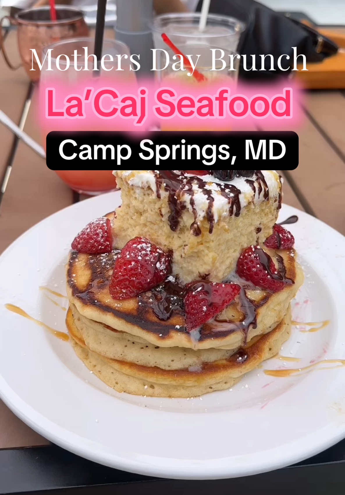 I took these beautiful mothers and their spawn to a bomb brunch at @La’Caj Seafood and we had a great time 👍🏾 📍4531 Telfair Blvd #110, Camp Springs, MD 20746 Our server was so sweet, they had music playing on the patio, and the food was tasty 😋  Overall I would go back to try more items. Let me know in the comments if you’ve been or if you have been meaning to go !!! 🫶🏾 #dmvrestauraunts #marylandrestaurants #marylandfood #dmvfoodie #dmvfood #dmvbrunch 