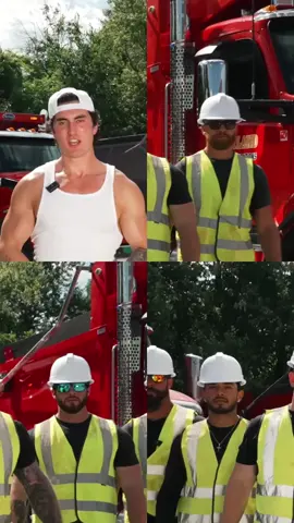 Bodybuilders vs Construction Workers: Who's REALLY Stronger?!#fyp #gym #challenge #construction #competition #crazy 