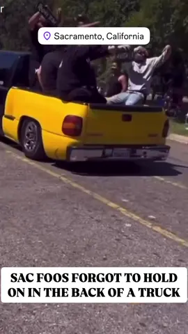 Group of food forgot to hang on while riding in the back of a truck 😂🤦🏻‍♂️ Nobody was injured in this video.  #916 #sacramento #sac #viral #saç 