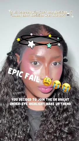 I honestly don’t know whether to laugh or cry 😭 I trusted the process… but did the process trust me back?? Be HONEST — was it a slay or an epic fail? 👀👇🏾 #makeupgonewrong #trusttheprocess💯 #RelatableContent #epicfail #viralvideotiktok #fyp #foryou  #BlackGirlMakeup #makeupfail #makeupgonewrong #makeupfails #MakeupTransformation #makeup  #contentcreatorstruggles #makeuptransformation #blackgirlmakeuptutorial @Fenty Beauty @Vee Beauty Cosmetics @Huda Beauty @Morphe 2 @lilybyred.my @e.l.f. Cosmetics UK  @SHEGLAM    