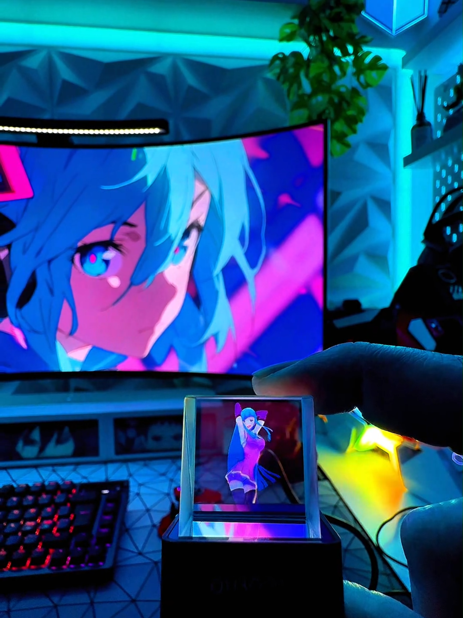 This isn’t just a setup—it’s a vibe. #GamingSetup #GameChanger #techtok #ForYouPage #GamingOnTikTok #gaminglife #gaming #TechTok #Tech #animeart #FYP #animeedit #sailormoon #Minecraft #miku