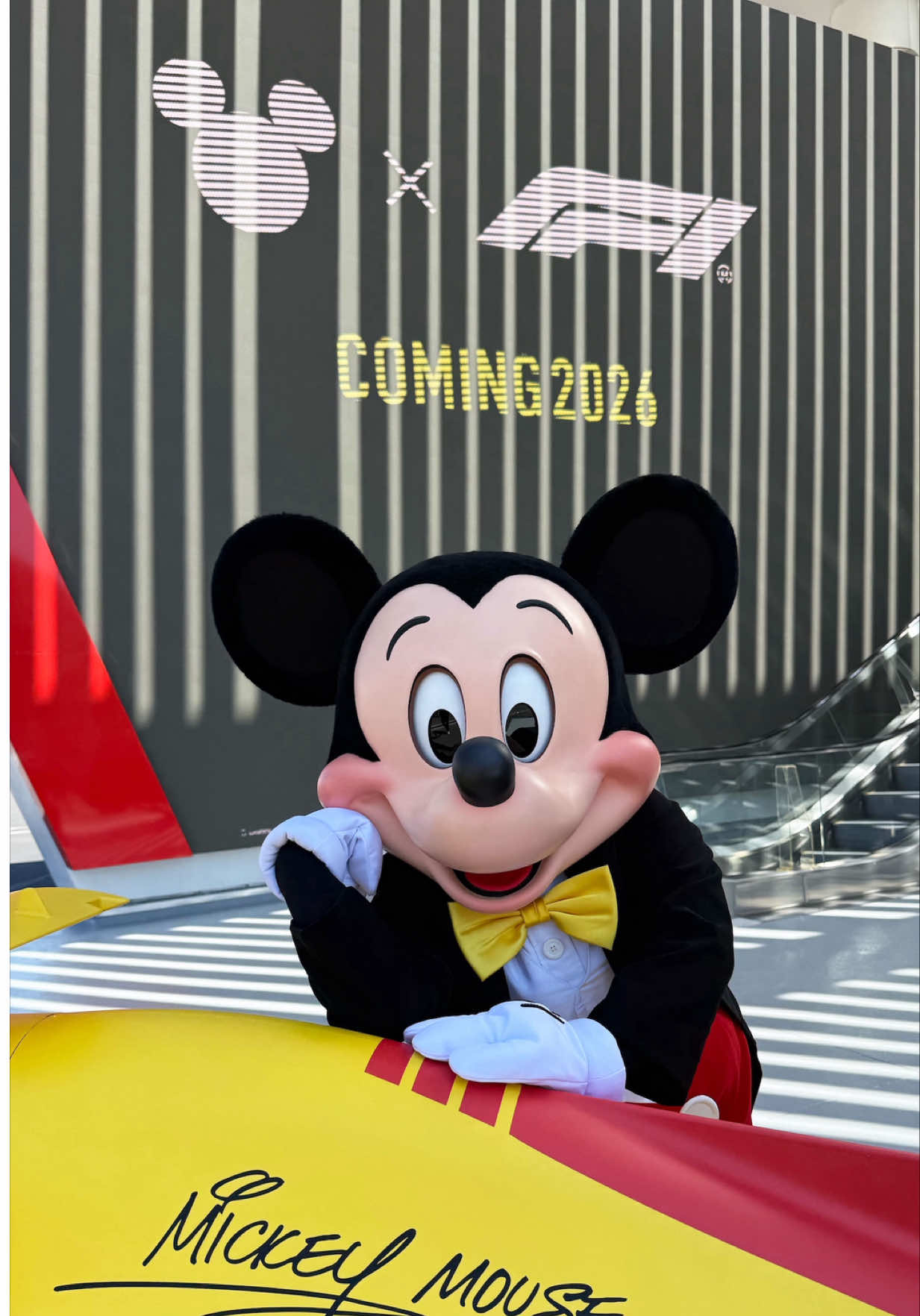 Nice ride, Mickey. 🏎️ #MickeyandFriendsxF1 coming 2026.    #Formula1 #F1 #MickeyandFriends 