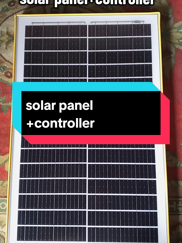 solar panel with controller #solars #solarpanels #solarsetup #diysolarsetup 