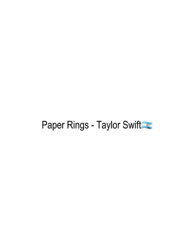 Anillos Biyú - La rubia #fyp #fyppppppppppppppppppppppp #parati #argentina #argentinaversion #argento #taylorswift #paperrings 