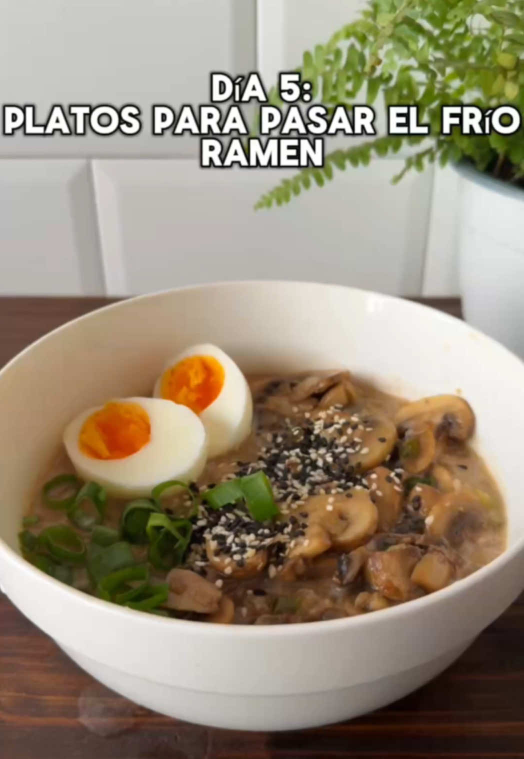 Día 5: Platos para pasar el frío Ramen Hacerlo en casa es fácil, rápido y delicioso 🤤. Receta detallada y cantidades en un lindo PDF descargable gratis en la comunidad Nas ➡️ el primer link  del perfil  . . . . . #ramen #recetasaludable #cocinaricaysana #ramencasero #recetadeldía #recetafacil #platosparapasarelfrio #recetadeinvierno #recetastiktok #recetasfaciles 