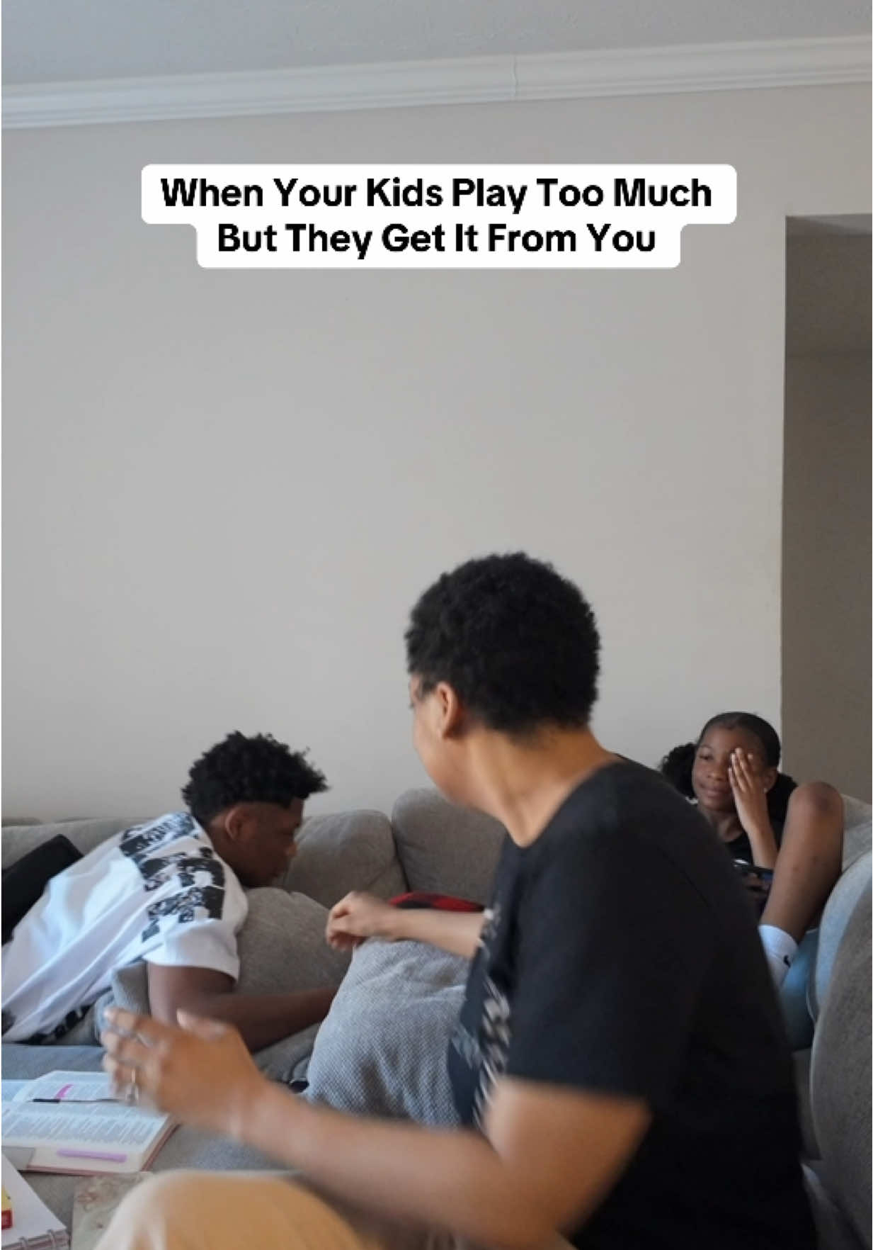 I will complain about how my kids play too much but the moment I see them calm it’s time for my get back! 🤣 