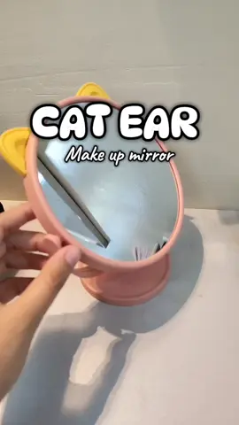 cutiee #catmirror #deskmirror #pinkmirror #catlover 