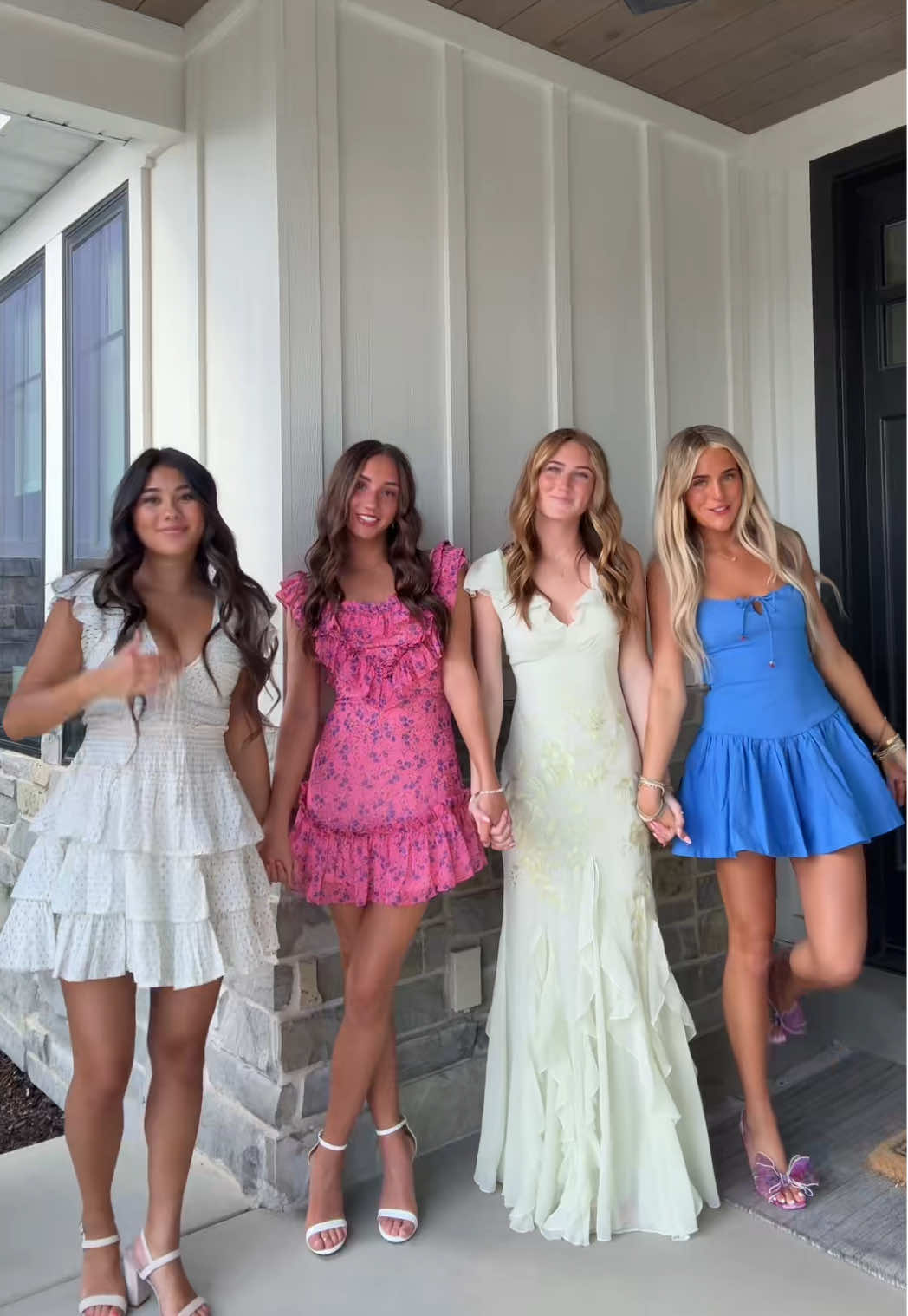 senior dinner dance 🤍🩷💛💙#senioryear #utah #fypシ #besties #ilovethem