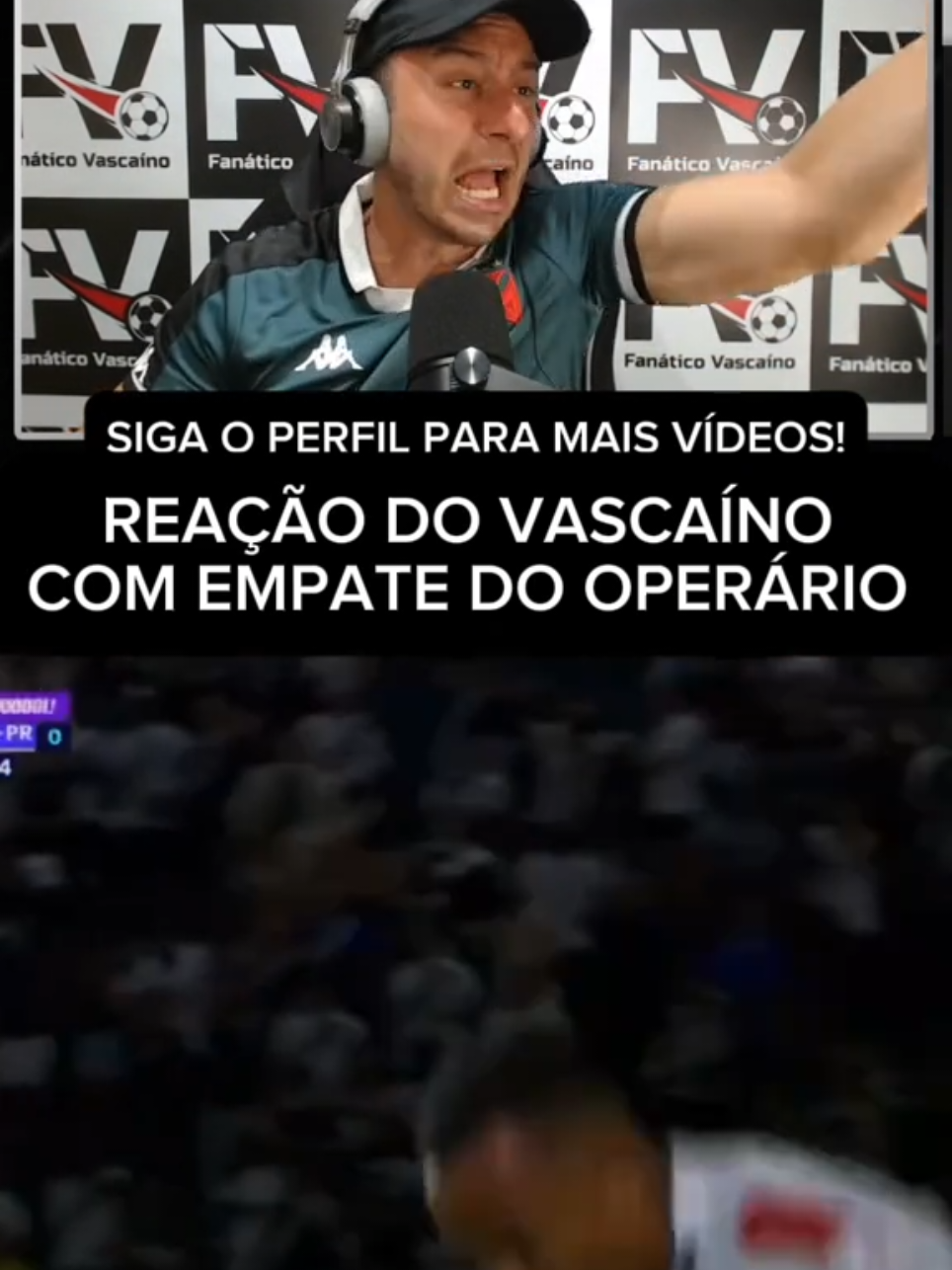 REAÇÃO DO VASCAÍNO COM GOL DE EMPATE DO OPERÁRIO  #futebol #futebolbrasileiro #vasco #operario #copadobrasil #brasileirao #vascodagama #flamengo 