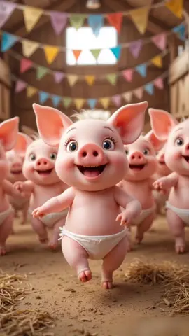 Pig dancing funny #englishforkids #tienganhchobe #xuhuong #funnyanimals 