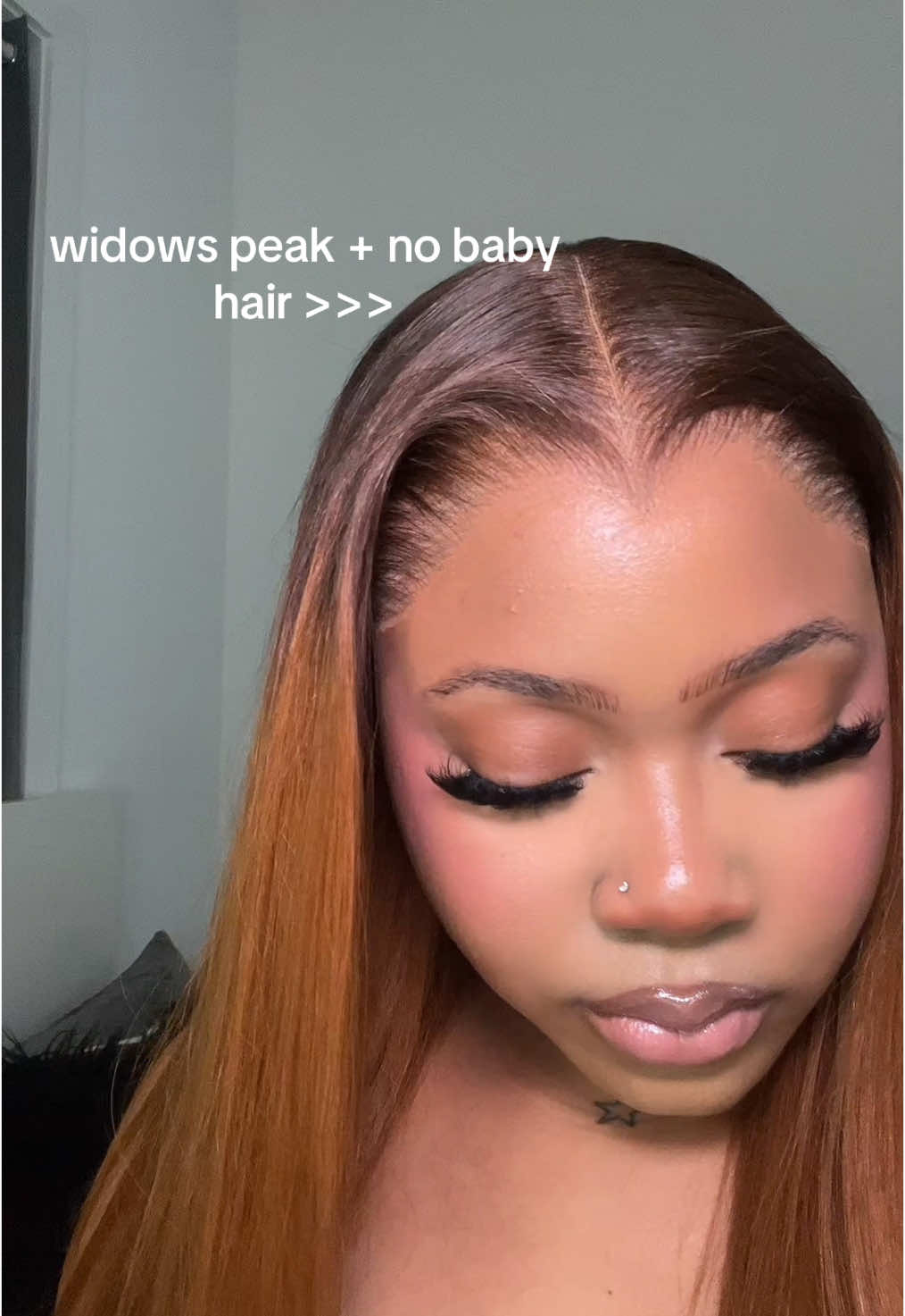 Ok the lagos hairline actually eats 😍 @alipearlhair_official did it - M Hairline 13x6  HD Lace Front Wig 🔗 in my b10! . . #wiginstall #installwig #hdlace #lacefrontal #fyp #foryoupage #lagoshairline #widowspeak #widowspeakwig 
