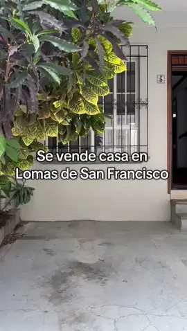🏡 Venta de casa en Lomas de San Francisco San Salvador Casa en venta en San Salvador, Lomas de San Francisco, de dos niveles, ubicada en pasaje con pocas casas y con excelente ubicación. Características: Medidas: 🔹️130.22 Vrs2 de terreno 🔹️129.93 Mts2 de construcción Primer nivel: 🔹️Cochera techada para 2 vehículos 🔹️Baño social completo 🔹️Sala 🔹️Comedor 🔹️Cocina con pantry 🔹️Terraza techada 🔹️Pequeño patio 🔹️Área de servicio con baño privado 🔹️Cisterna Segundo nivel: 🔹️Baño completo para las 3 habitaciones 🔹️3 Habitaciones con closet   🔸️Precio de venta: $230,000.00, negociable. Información al 📲7737 6812