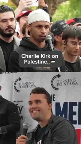 Charlie Kirk on Palestine 🤔#charliekirk #college #debate #palestine #christianity #america